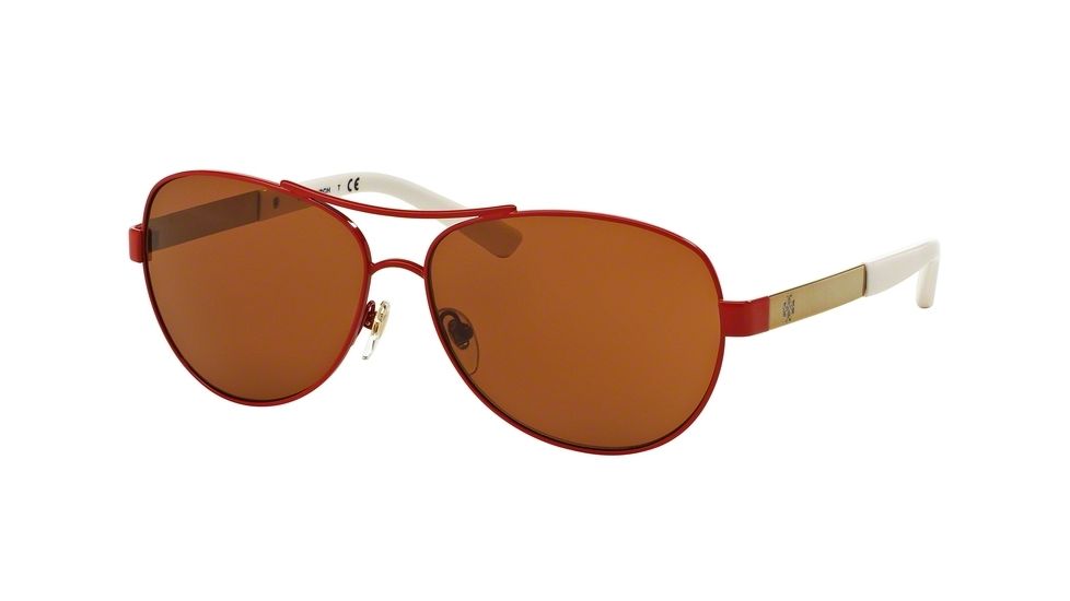 Tory Burch TY6047 Single Vision Prescription Sunglasses TY6047-315973-59 - Lens Diameter 59 mm, Frame Color Spark/gold