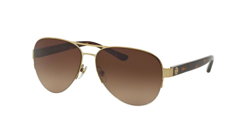 Tory Burch TY6048 Progressive Prescription Sunglasses TY6048-313913-59 - Lens Diameter 59 mm, Frame Color Gold/Tortoise