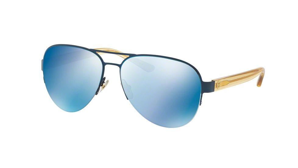 Tory Burch TY6048 Progressive Prescription Sunglasses TY6048-314755-59 - Lens Diameter 59 mm, Frame Color Matte Blue/pinot
