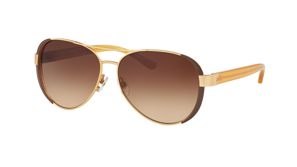 Tory Burch TY6052 Bifocal Prescription Sunglasses TY6052-320313-60 - Lens Diameter 60 mm, Frame Color Gold/coconut