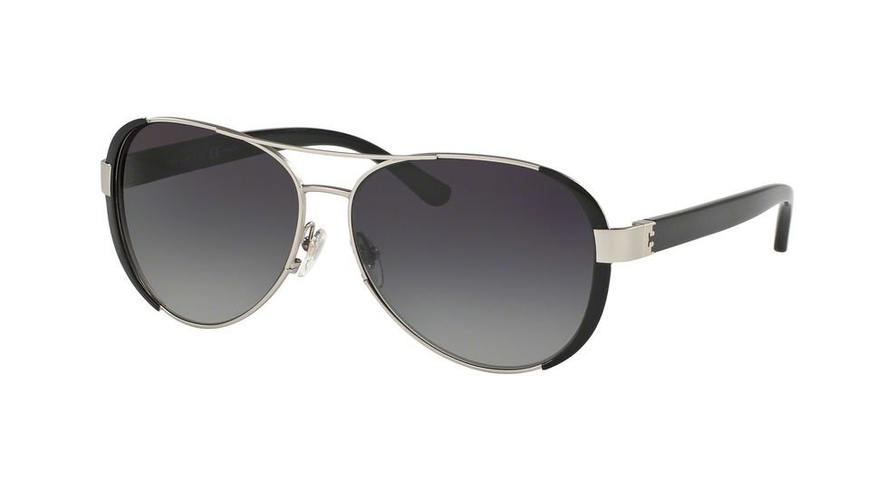 Tory Burch TY6052 Bifocal Prescription Sunglasses TY6052-3204T3-60 - Lens Diameter 60 mm, Frame Color Silver / Black