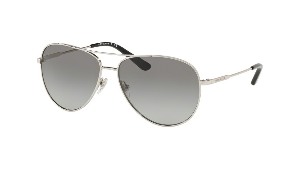 Tory Burch TY6063 Prescription Sunglasses, 59mm, Silver, TY6063-316111-59-SV