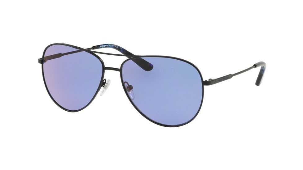 Tory Burch TY6063 Prescription Sunglasses TY6063-3253D1-59 - Lens Diameter 59 mm, Frame Color Matte Black
