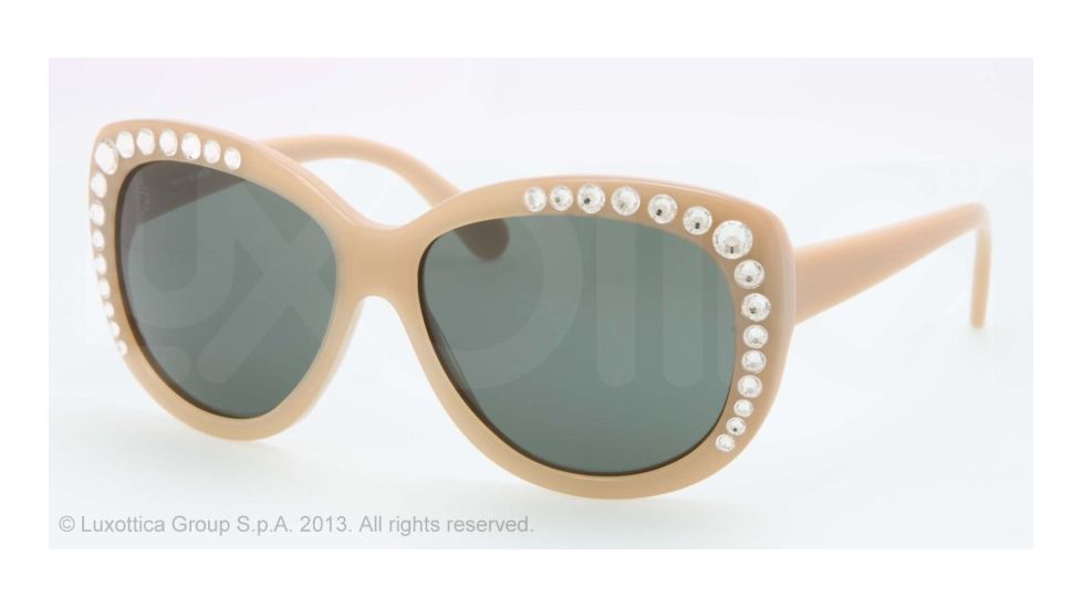 Tory Burch TY7057B TY7057B Single Vision Prescription Sunglasses TY7057B-614-71-57 - Lens Diameter 57 mm, Lens Diameter 57 mm, Frame Color Nude