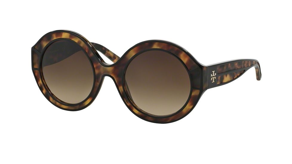 Tory Burch TY7068 Progressive Prescription Sunglasses TY7068-129013-52 - Lens Diameter 52 mm, Frame Color Black/matte Tortoise