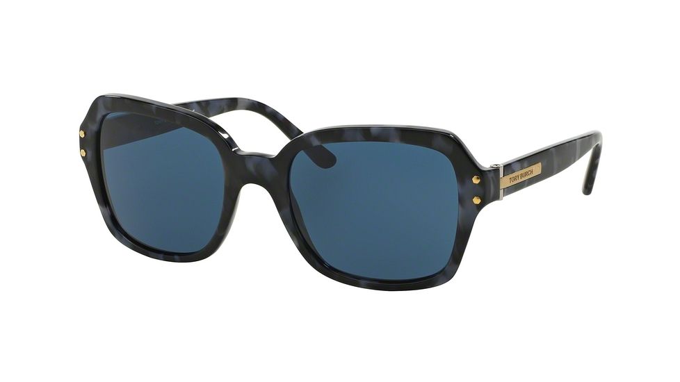 Tory Burch TY7082 Progressive Prescription Sunglasses TY7082-148380-55 - Lens Diameter 55 mm, Frame Color Navy Tweed