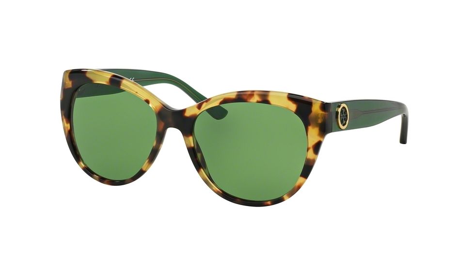 Tory Burch TY7084A Sunglasses 149571-55 - Tokyo Tort/bottle Green Frame, Green Solid Lenses