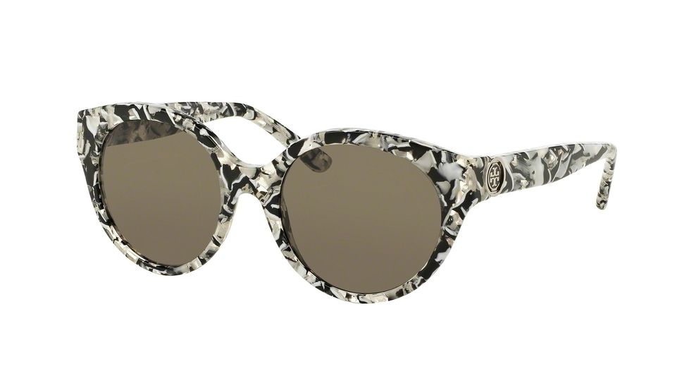 Tory Burch TY7087 Bifocal Prescription Sunglasses TY7087-15343-52 - Lens Diameter 52 mm, Frame Color Black White Marble