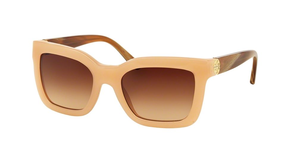 Tory Burch TY7089 Single Vision Prescription Sunglasses TY7089-153513-53 - Lens Diameter 53 mm, Frame Color Blush/honey Horn
