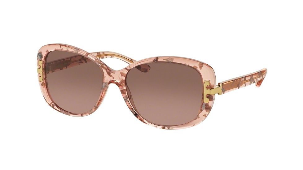 Tory Burch TY7090A Bifocal Prescription Sunglasses TY7090A-155214-56 - Lens Diameter 56 mm, Frame Color Pink Tweed