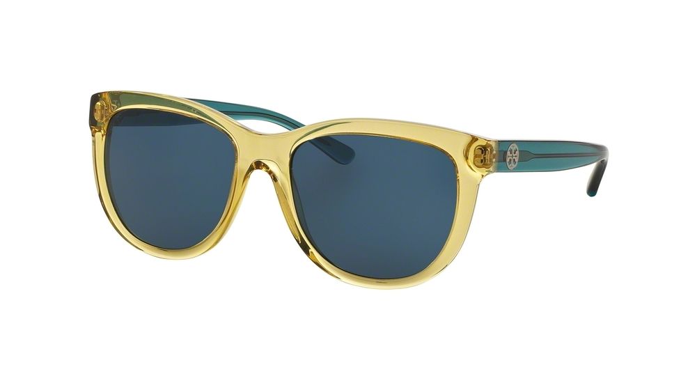 Tory Burch TY7091 Bifocal Prescription Sunglasses TY7091-154780-55 - Lens Diameter 55 mm, Frame Color Crystl Marigold Trns/crys Blue