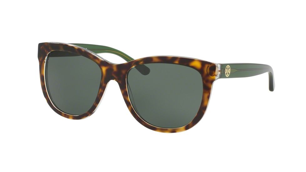 Tory Burch TY7091 Bifocal Prescription Sunglasses TY7091-163471-55 - Lens Diameter 55 mm, Frame Color Tort Crystal/bottle Green