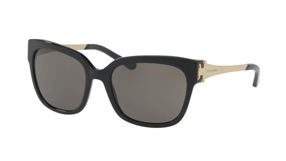 Tory Burch TY7110 Sunglasses 13773-57 - Black Frame, Smoke Solid Lenses