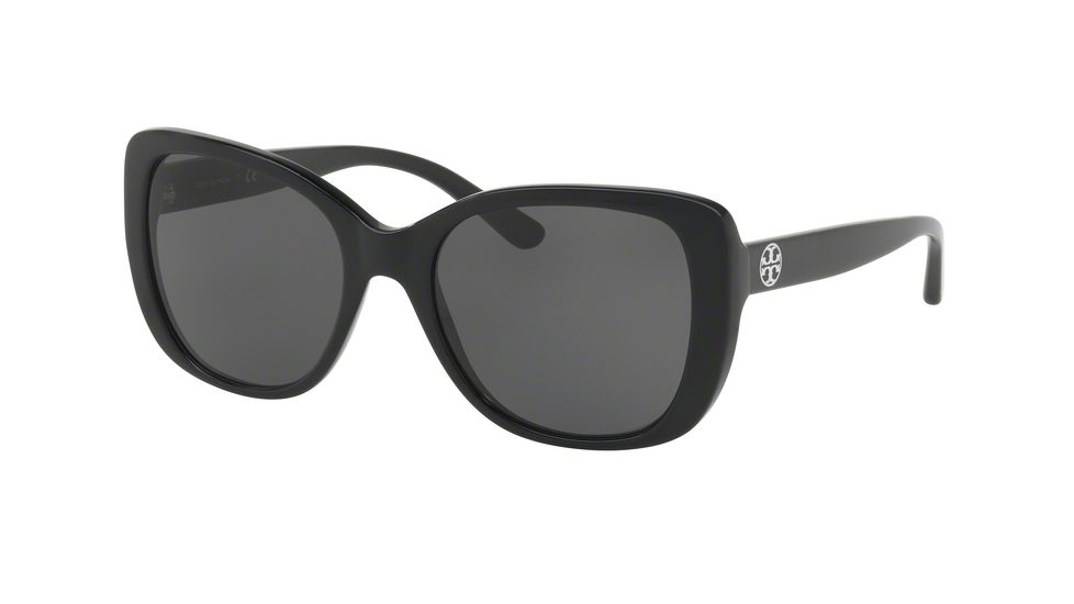 Tory Burch TY7114 Single Vision Prescription Sunglasses TY7114-137787-53 - Lens Diameter 53 mm, Frame Color Black