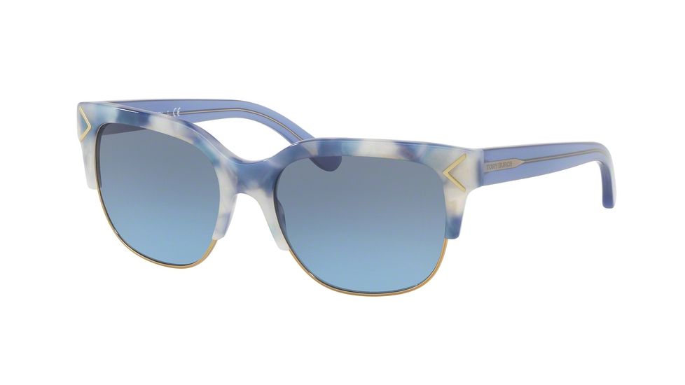 Tory Burch TY7117 Bifocal Prescription Sunglasses TY7117-17078F-55 - Lens Diameter 55 mm, Frame Color Blue Moonstone/gold