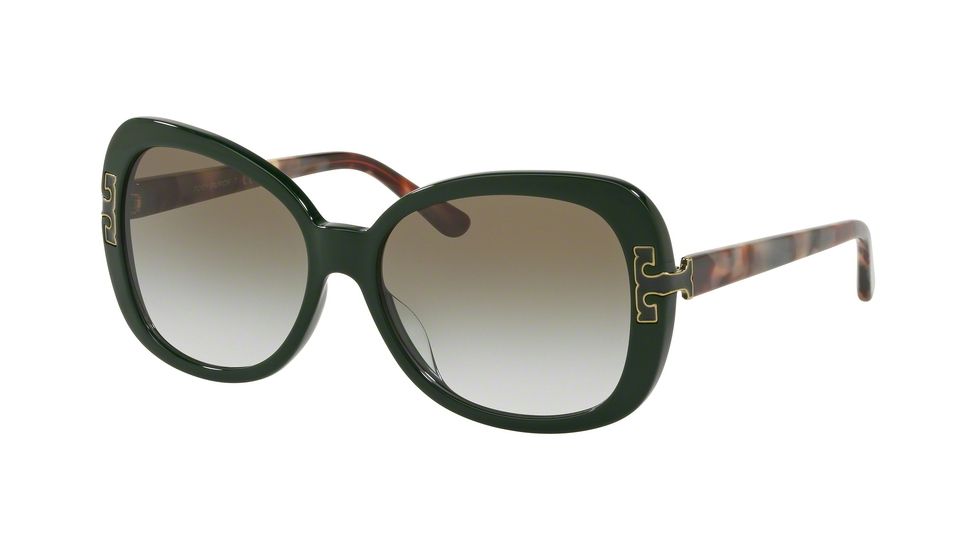 Tory Burch TY7133U Prescription Sunglasses, 57mm, Racing Green, TY7133U-13718E-57-SV