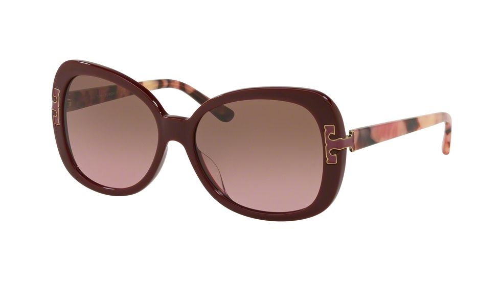 Tory Burch TY7133U Prescription Sunglasses, 57mm, Bordeaux, TY7133U-138414-57-SV