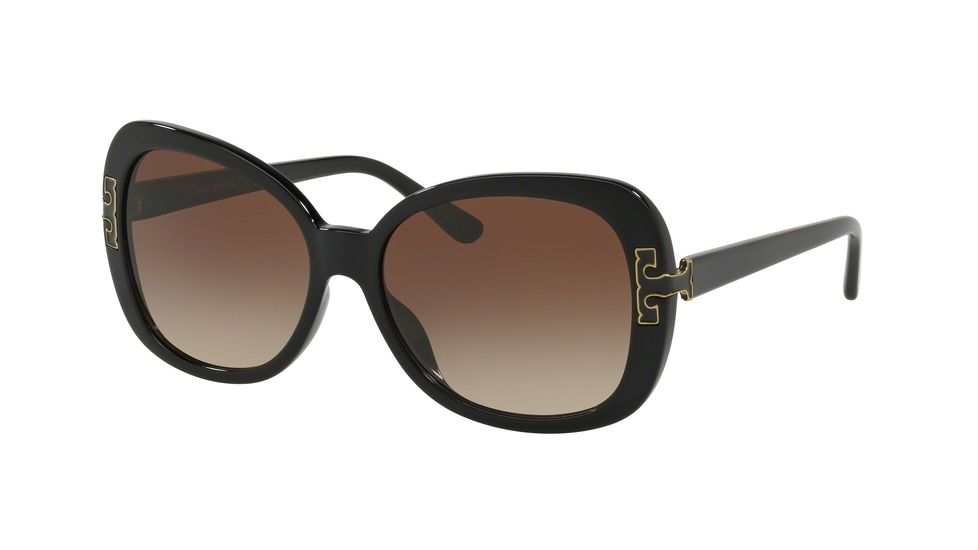 Tory Burch TY7133U Prescription Sunglasses, 57mm, Black, TY7133U-170913-57-SV