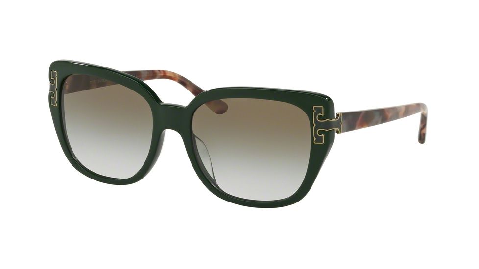 Tory Burch TY7134U Progressive Prescription Sunglasses, 56mm, Racing Green, TY7134U-13718E-56-PRO