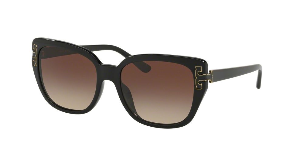 Tory Burch TY7134U Progressive Prescription Sunglasses, 56mm, Black, TY7134U-170913-56-PRO