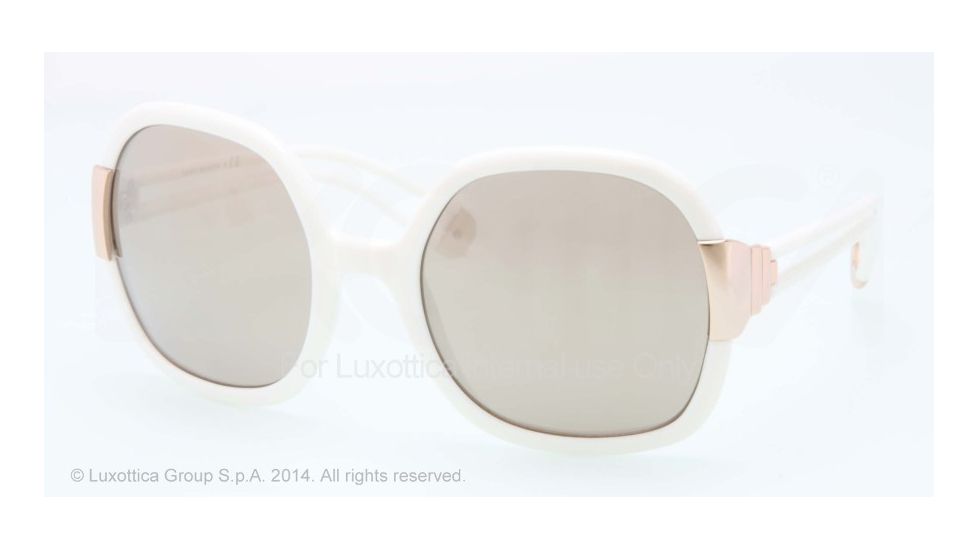 Tory Burch TY9014 TY9014 Single Vision Prescription Sunglasses TY9014-13035A-56 - Lens Diameter 56 mm, Frame Color Off White