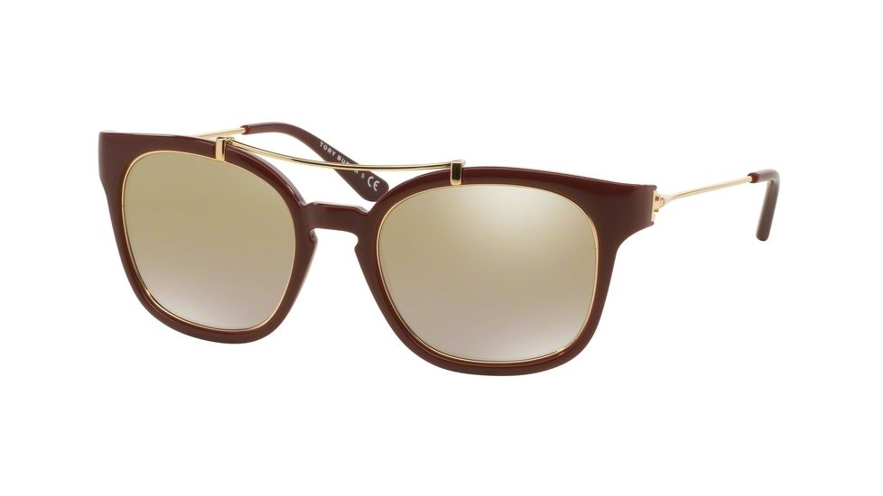 Tory Burch TY9038 TY9038 Bifocal Prescription Sunglasses TY9038-14006G-51 - Lens Diameter 51 mm, Frame Color Cabernet/Gold