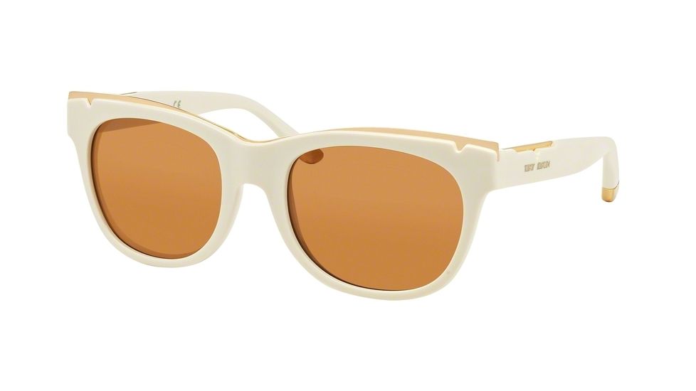 Tory Burch TY9043 Sunglasses 129873-53 - Ivory Frame, Lt. Brown Solid Lenses