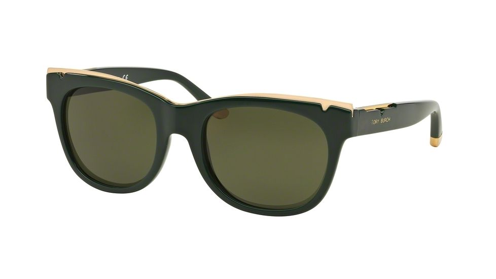 Tory Burch TY9043 Sunglasses 152571-53 - Garden Frame, Green Solid Lenses