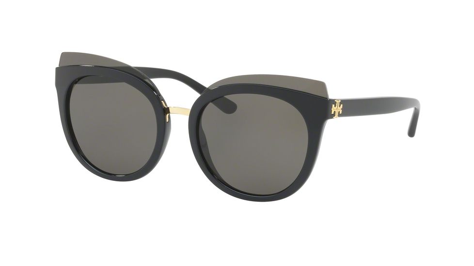 Tory Burch TY9049 Single Vision Prescription Sunglasses TY9049-13773-53 - Lens Diameter 53 mm, Frame Color Black