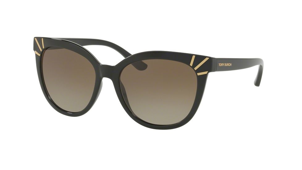 Tory Burch TY9051 Single Vision Prescription Sunglasses TY9051-137713-56 - Lens Diameter 56 mm, Frame Color Black