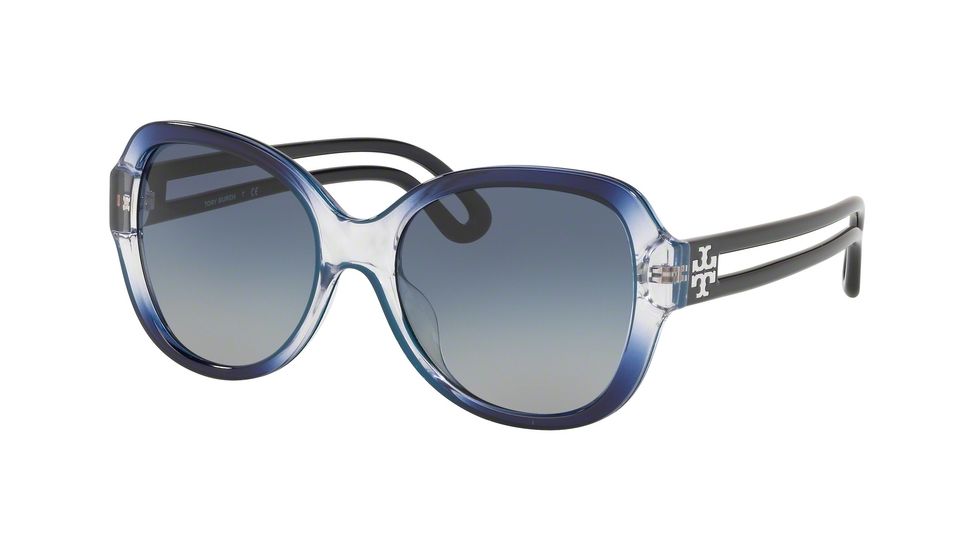 Tory Burch TY9054U Sunglasses 17654L-55 - , Lt Grey Dk Blue Gradient Lenses