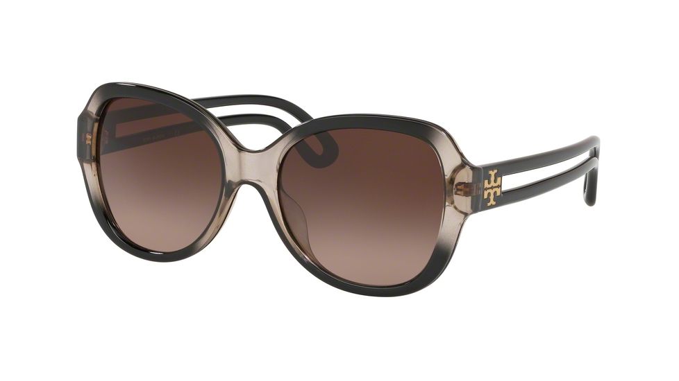 Tory Burch TY9054U Sunglasses 176613-55 - , Lt Brown Dk Brown Gradient Lenses