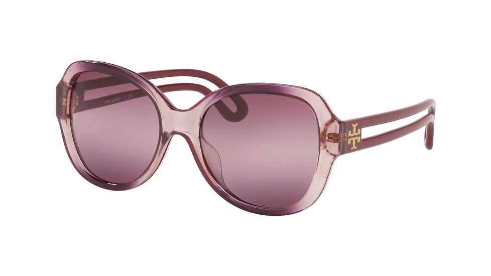 Tory Burch TY9054U Sunglasses 1767W9-55 - , Pink Violet Gradient Lenses