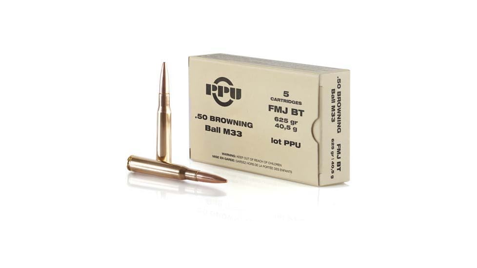 TR&amp;Z PPN50 Mil-Spec 50 BMG 625 Gr Full Metal Jacket Boat Tail FMJBT 5 Bx/ 20