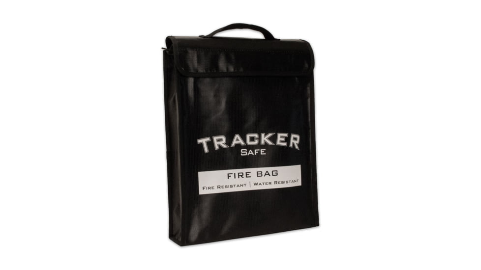 Tracker Safe Fire/Water Resistant Bag, Large, Black, FB1512