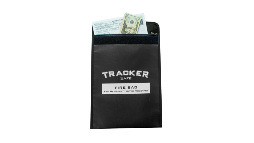 Tracker Safe Fire/Water Resistant Bag, Medium, Black, FB1511