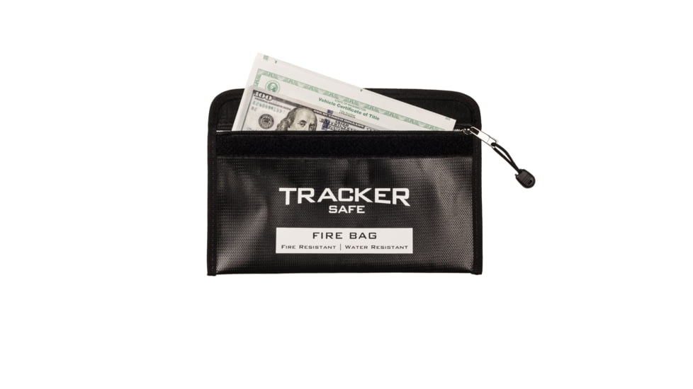 Tracker Safe Fire/Water Resistant Bag, Small, Black, FB0611