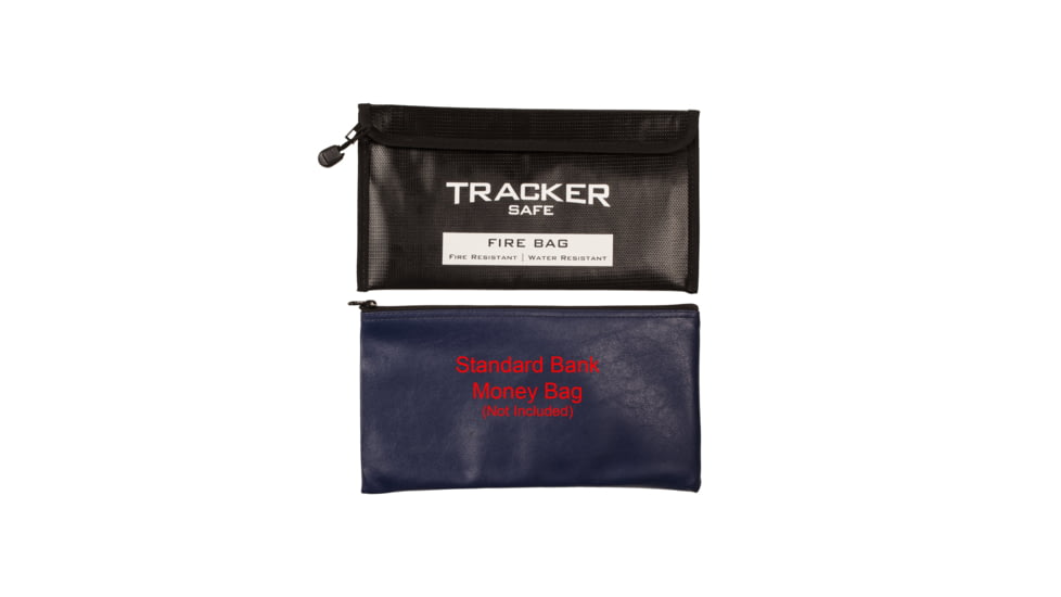 Tracker Safe Fire/Water Resistant Bag, Small, Black, FB0611