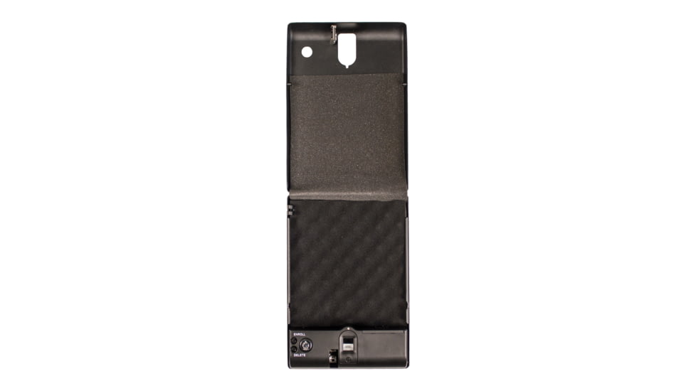 Tracker Safe Single Pistol Safe-Biometric Lock, 10.75in, Black, SPS-03B