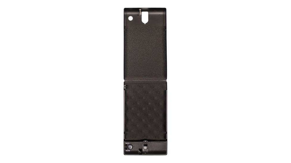 Tracker Safe Single Pistol Safe-Biometric Lock, 12.6in, Black, SPS-04B
