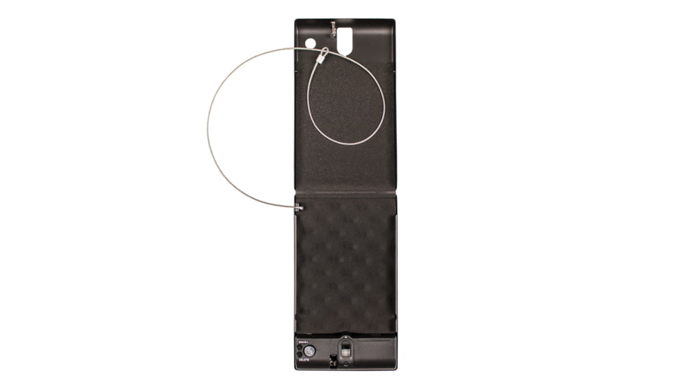 Tracker Safe Single Pistol Safe-Biometric Lock, 12.6in, Black, SPS-04B