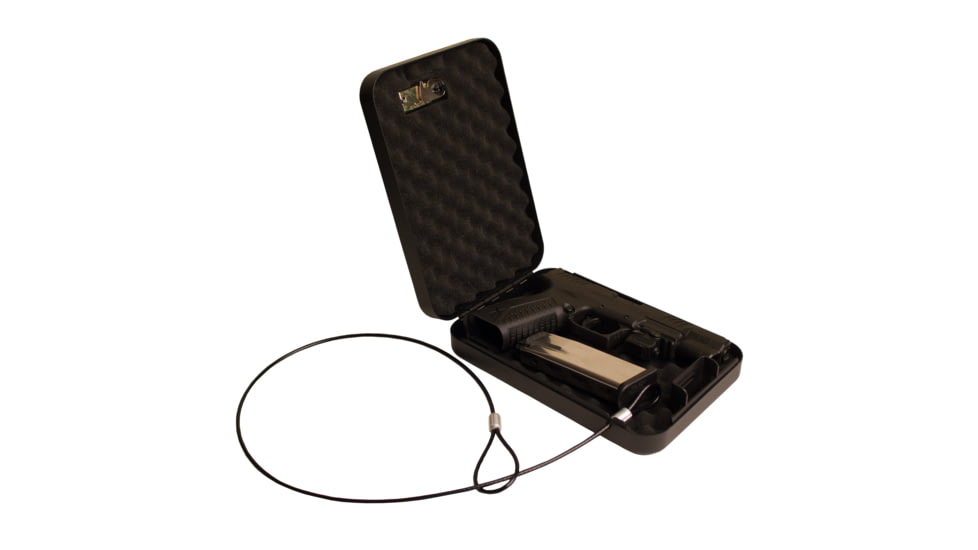 Tracker Safe Small Portable Safe, Combo Lock, Black, SPS-01