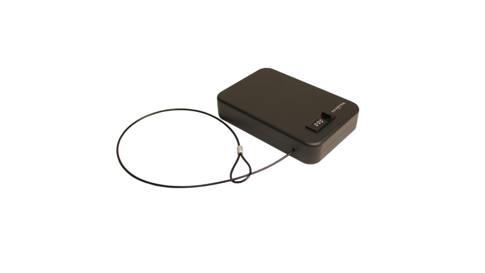 Tracker Safe Small Portable Safe, Combo Lock, Black, SPS-01