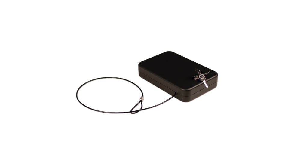 Tracker Safe Small Portable Safe, Key Lock, Black, SPS-02