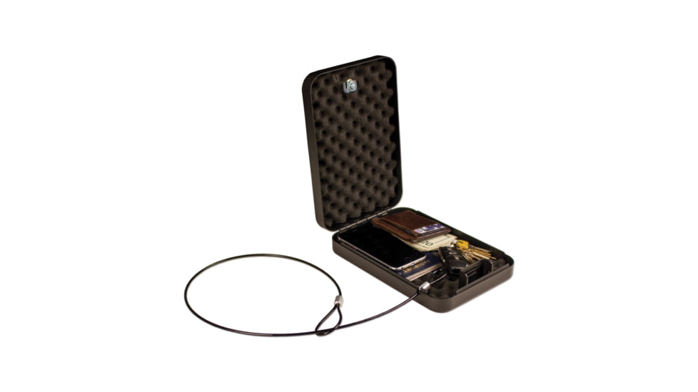 Tracker Safe Small Portable Safe, Key Lock, Black, SPS-02