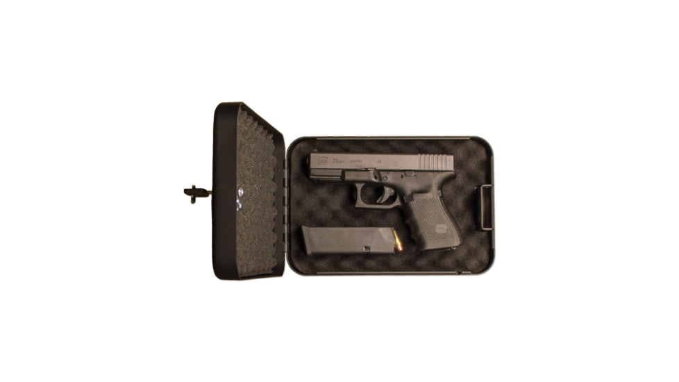Tracker Safe Small Portable Safe, Key Lock, Black, SPS-02