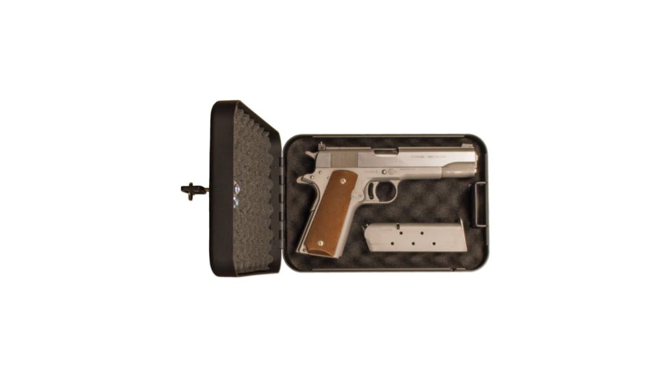 Tracker Safe Small Portable Safe, Key Lock, Black, SPS-02