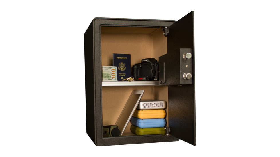Tracker Safe Steel Safe w/Biometric Lock, 19.6in, Black, S19-B2