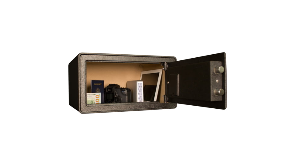 Tracker Safe Steel Safe w/Biometric Lock, 7.75in, Black, S8-B2