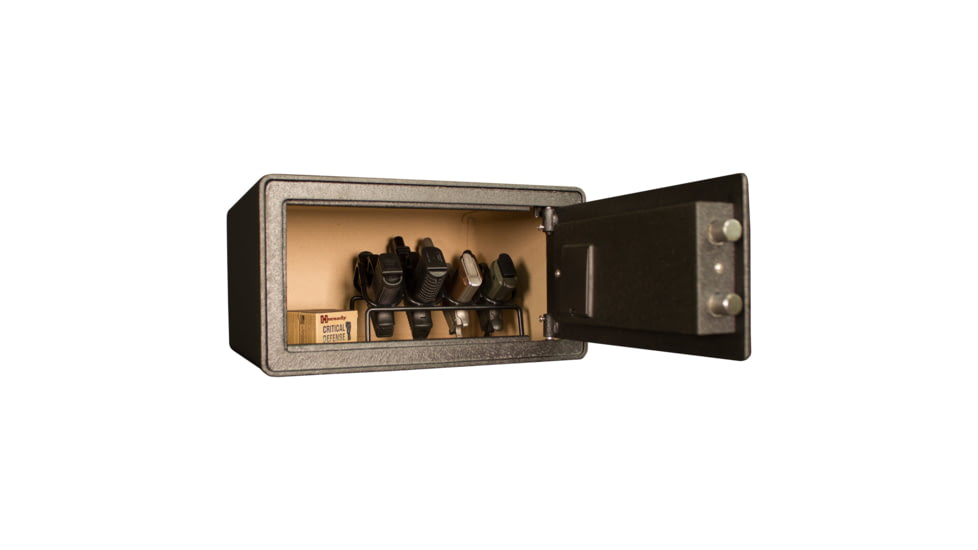 Tracker Safe Steel Safe w/Biometric Lock, 7.75in, Black, S8-B2